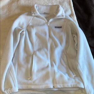 Columbia Soft White Fleece Jacket